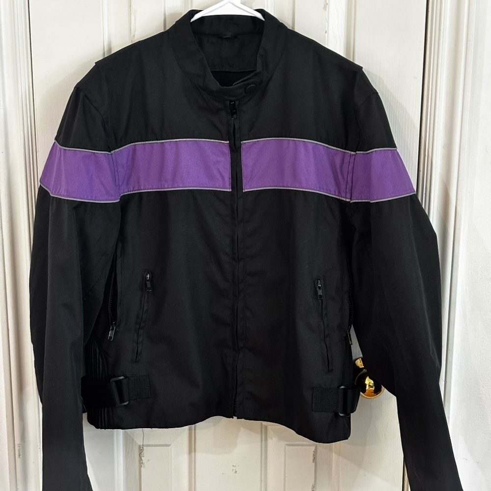 moto 90s jacket with butterfly detail on back y2k